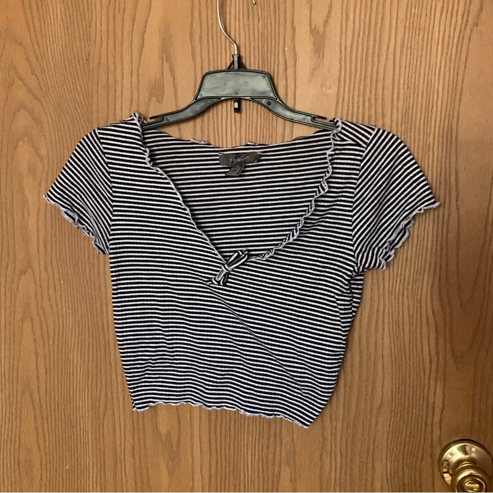 Stripped Crop Top